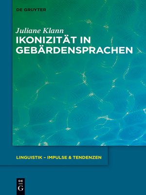 cover image of Ikonizität in Gebärdensprachen